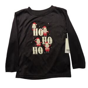 Jammies for Families Santa Ho Ho Ho Top, NWT, 8